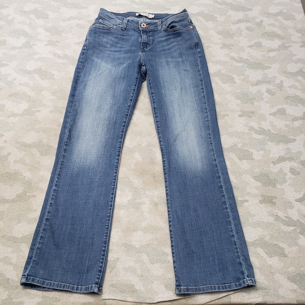 Levi's 529 Jeans Womens 10 Blue Curvy Bootcut Denim‎ Medium Wash Stretch